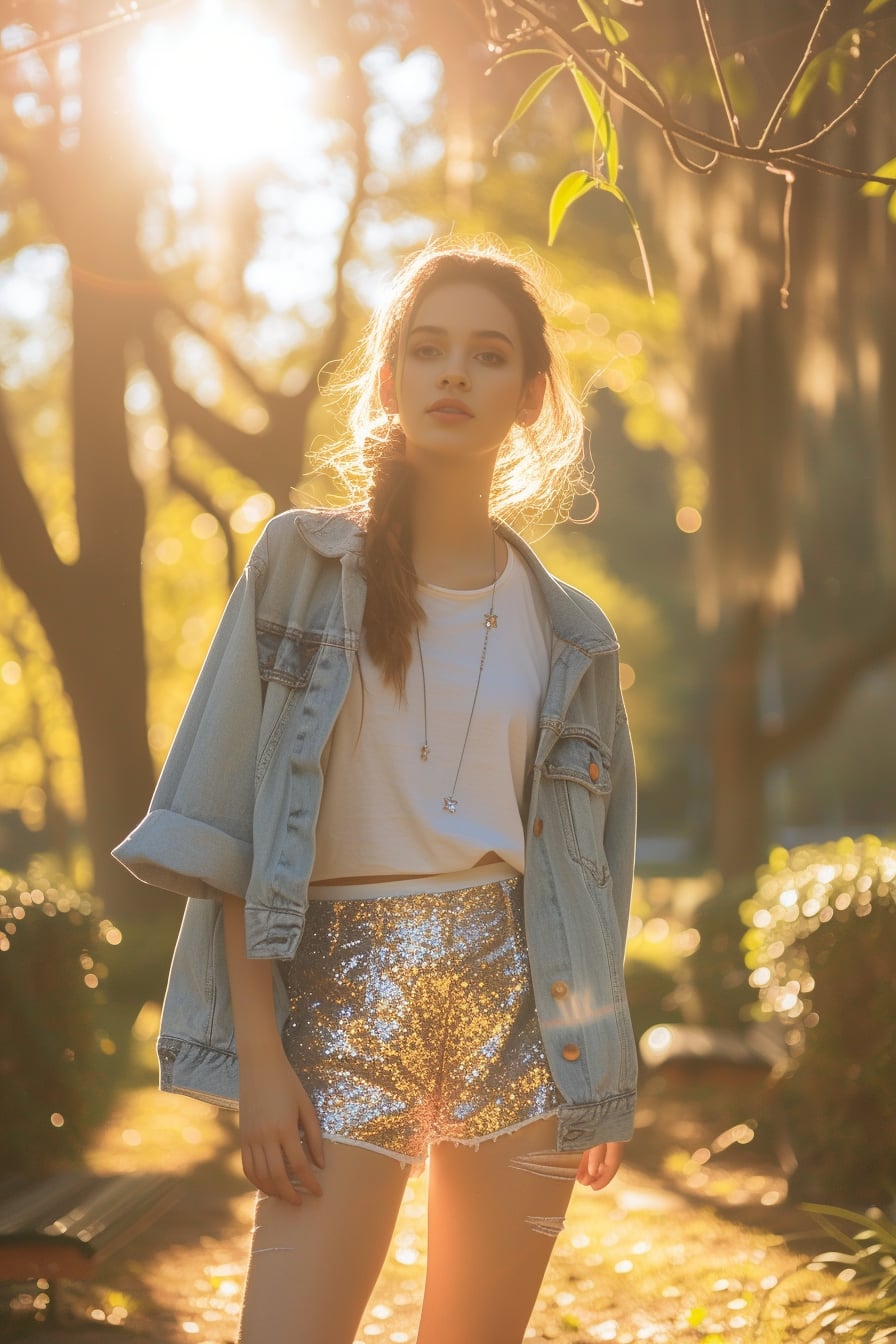 img of Dressing Down a Sequin Skirt for Everyday Glam