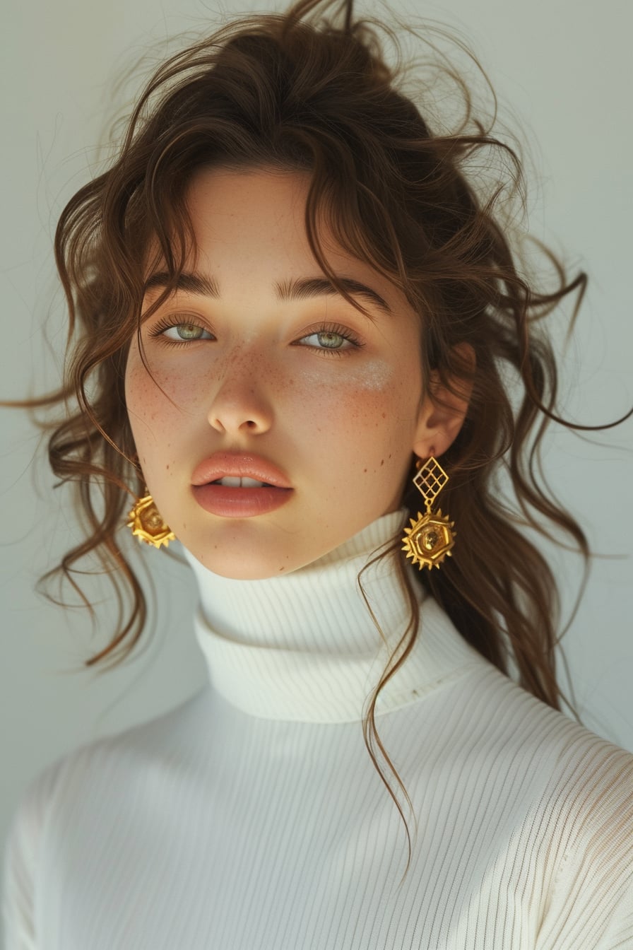 img of Finding the Perfect Balance: Statement Earrings with Subtle Outfits