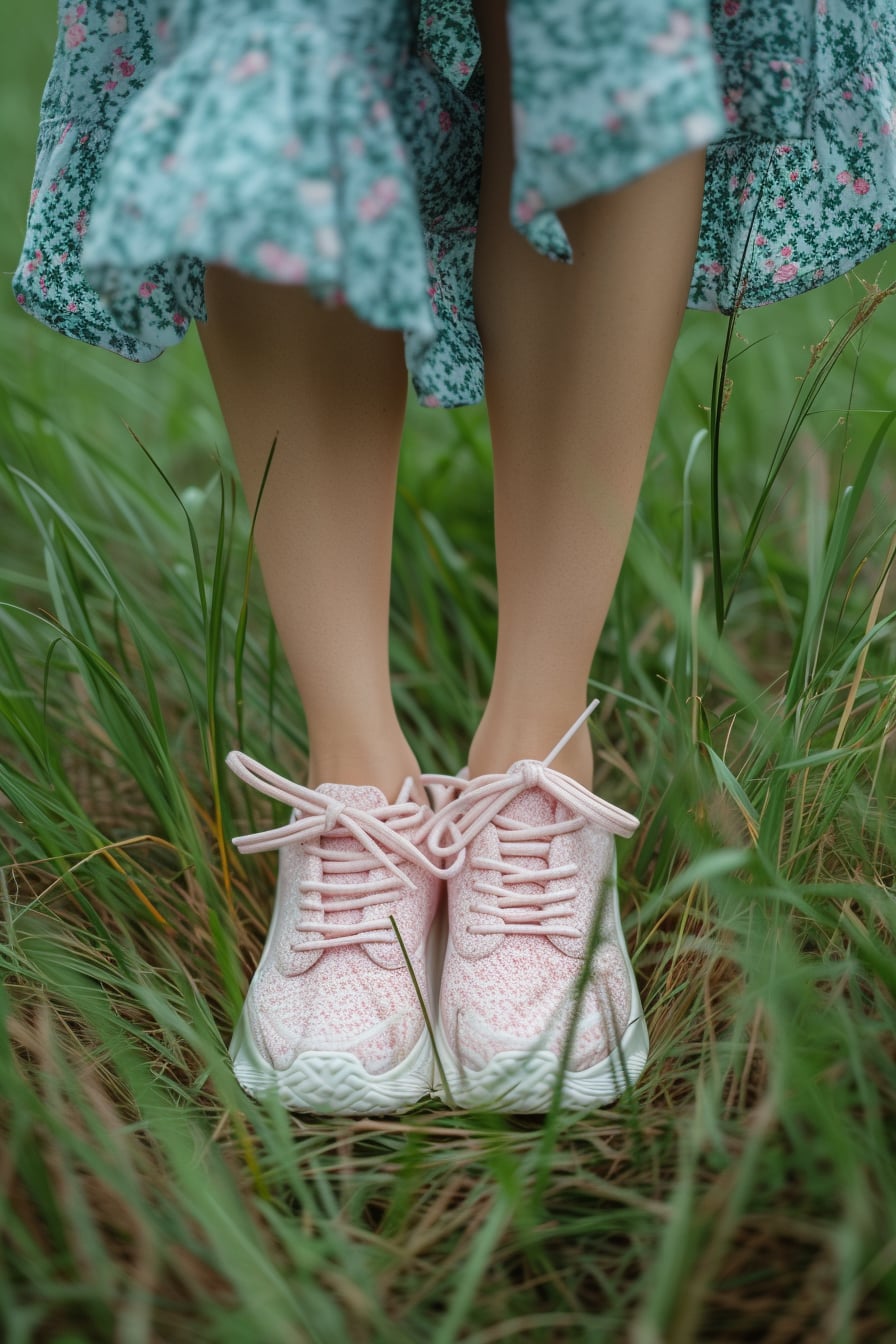 A close-up image of a young woman
